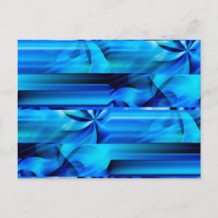 Postal Diseño gráfico impecable - negro azul I