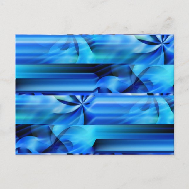 Postal Diseño gráfico impecable - negro azul I (Anverso)