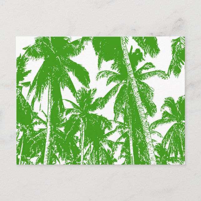 Postal Diseño Gráfico Palmeras (Anverso)