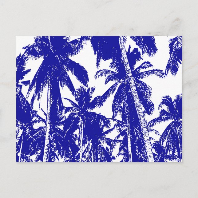 Postal Diseño Gráfico Palmeras (Anverso)
