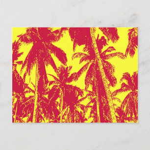 Postal Diseño Gráfico Palmeras