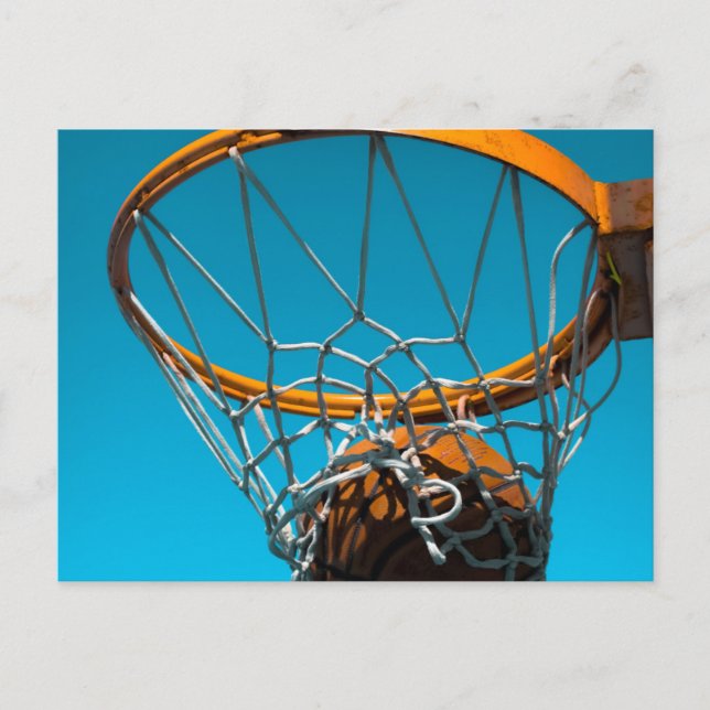 Postal Diseño Impresionante de Baloncesto (Anverso)