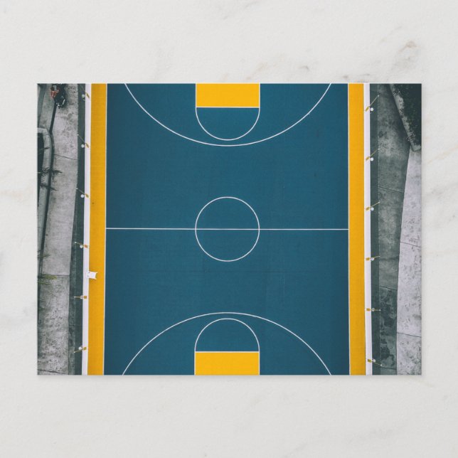 Postal Diseño increíble de baloncesto (Anverso)