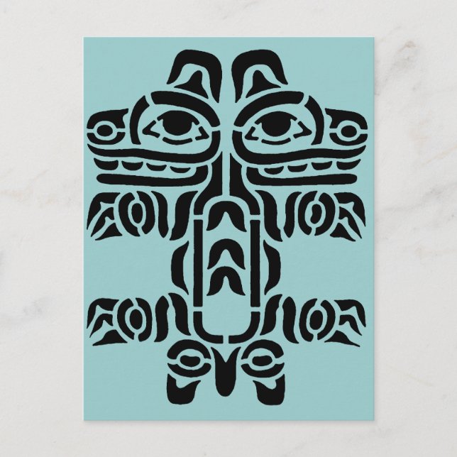 Postal Diseño indio del Pacífico NW (Anverso)