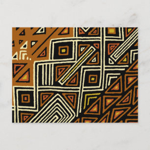 Postal Diseño Kuba Tribal Africano