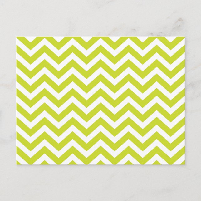 Postal Diseño Lime y White Chevron (Anverso)