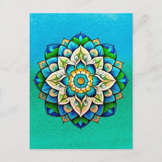 Postal Diseño Mandala / Flor