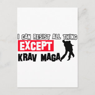 Postal diseño marcial de krav maga