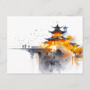 Postal Diseño minimalista japonés