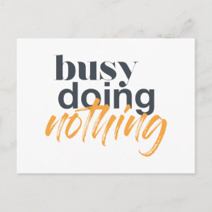 Postal Diseño moderno, moderno y urbano de Busy Doing Not