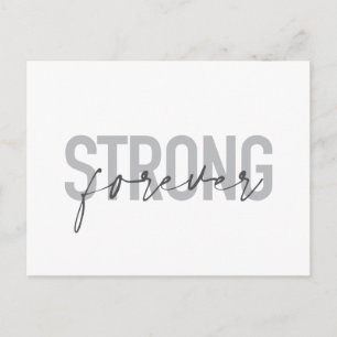 Postal Diseño moderno, simple, elegante y chic Fuerte Por