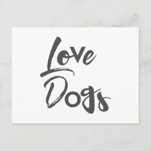 Postal Diseño moderno, simple, urbano y fresco de Perros 