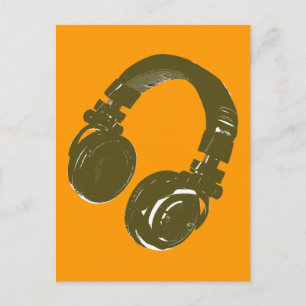 Postal Diseño musical de DJ
