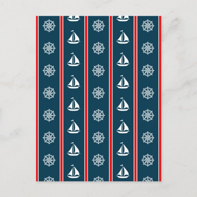 Postal Diseño náutico (Anverso)