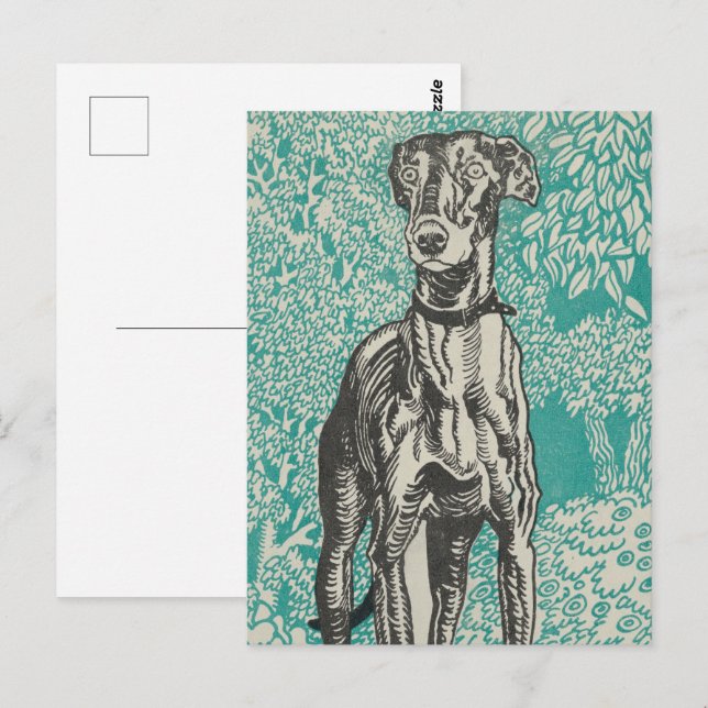 Postal Diseño Noble de Greyhound: El Greyhound (1912) (Anverso / Reverso)