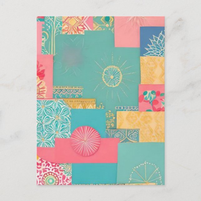 Postal Diseño oriental (Anverso)