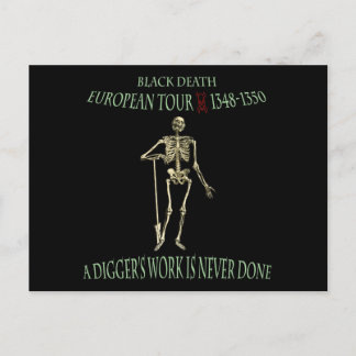 Postal Diseño original de Black Death World Tour