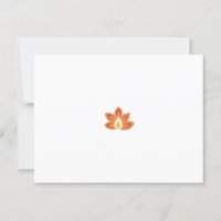 Diseño ornado, naranja y florido, con un diseño ce