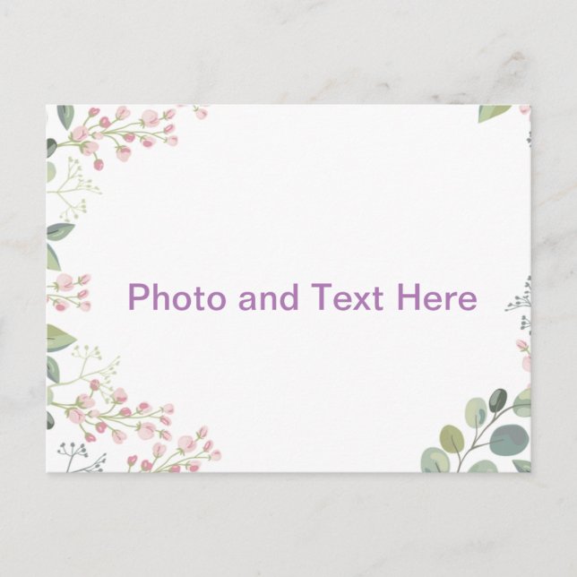 Postal Diseño personalizado de Bloom (Anverso)