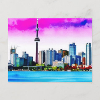 Postal Diseño pintado de la línea aérea de Toronto en pos