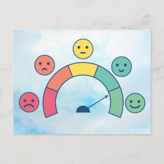 Postal Diseño poscarta emocional de "Mood Meter"