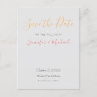 Diseño profesional de boda moderno para guardar la