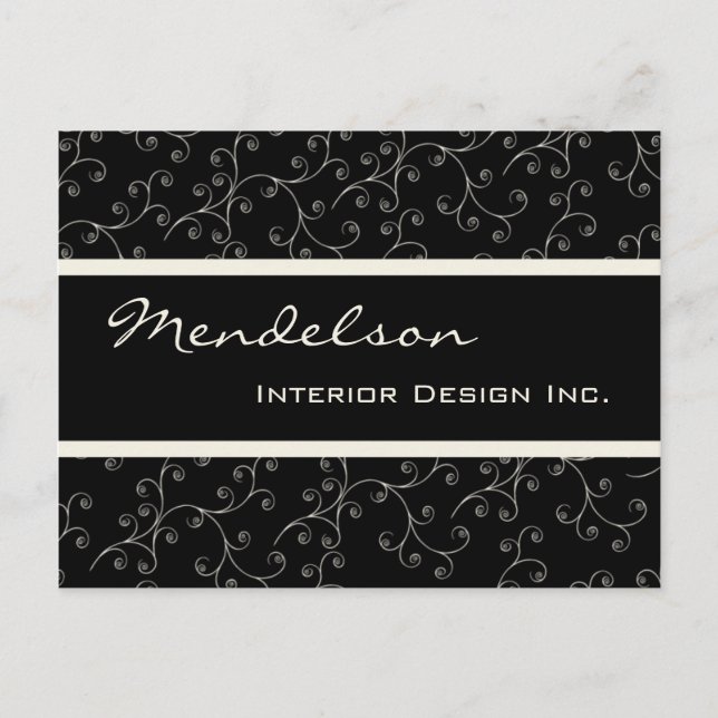Postal Diseño profesional del Deco formal Dos (Anverso)