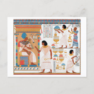 Postal Diseño real egipcio