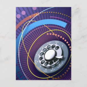 Postal Diseño Resumen de teléfono de Rotary