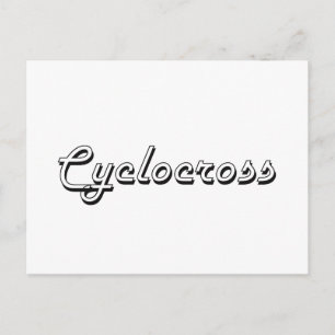 Postal Diseño Retro Clásico de Cyclocross