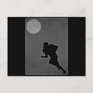 Postal Diseño retro de fútbol americano
