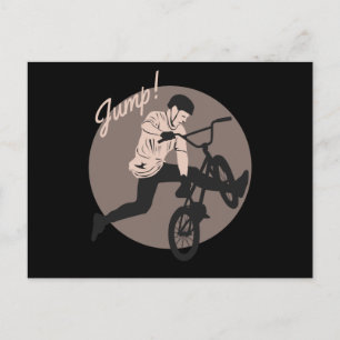 Postal Diseño Retro de Motociclista - Salta