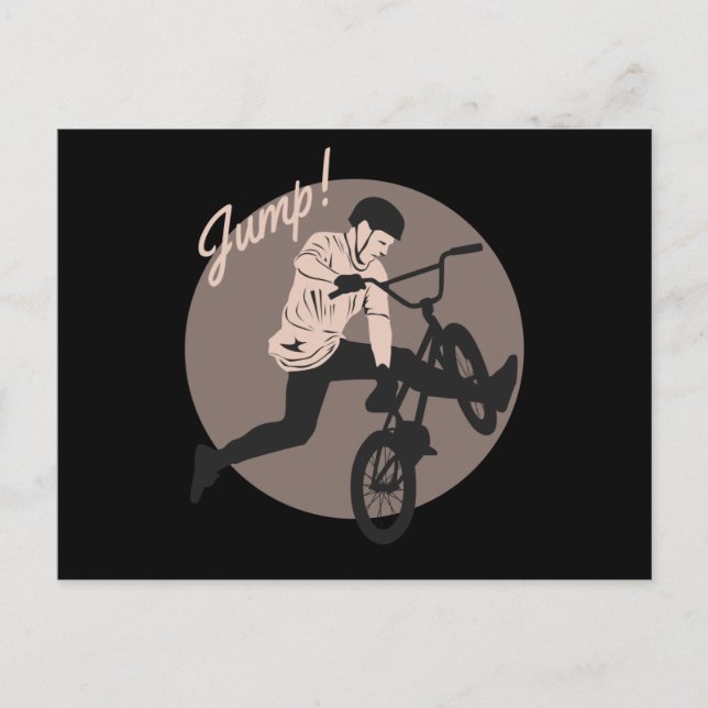 Postal Diseño Retro de Motociclista - Salta (Anverso)