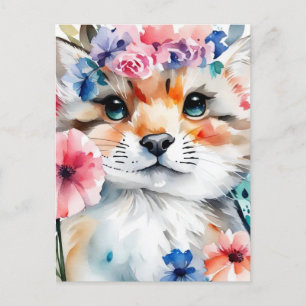 Postal Diseño retro lindo vintage para niños