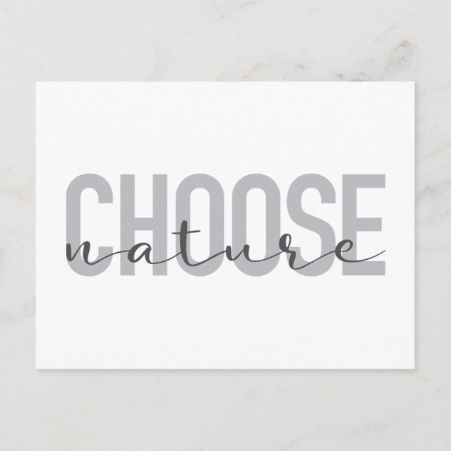 Postal Diseño sencillo, moderno, urbano y fresco Elija la (Anverso)