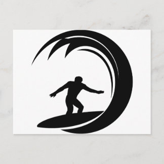 Postal Diseño surfista
