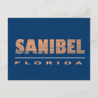 Diseño tipográfico de la Isla Sanibel Florida