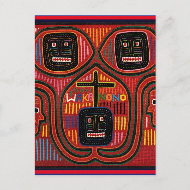 Postal Diseño Tribal Cuna (Anverso)