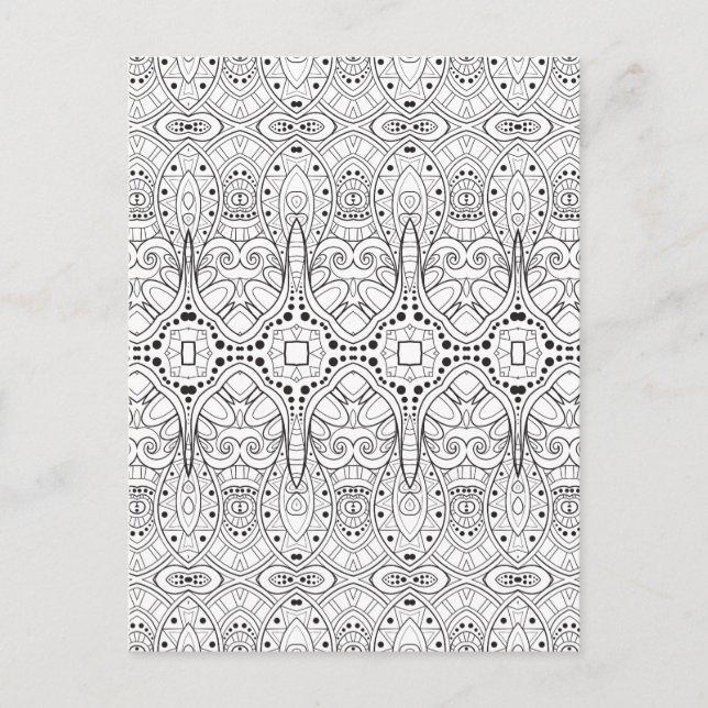 Postal Diseño tribal de Zendodle (Anverso)