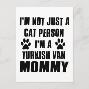 Postal Diseño turco de un gato de Van