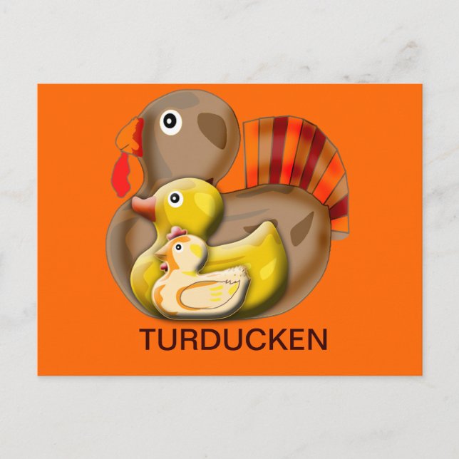 Postal Diseño Turducken de personalizable (Anverso)