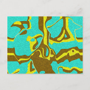 Postal Diseño turquesa
