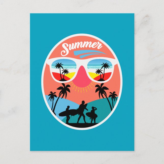 Postal Diseño Vintage de Verano-68265 (Anverso)