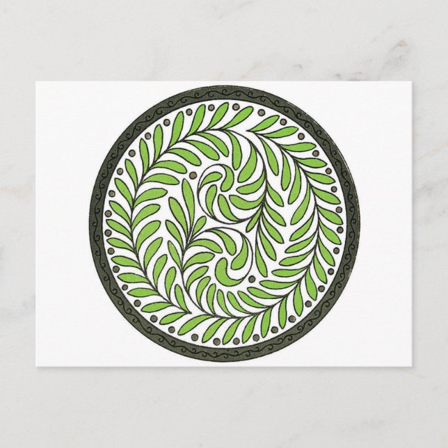 Postal diseños artísticos deco (Anverso)
