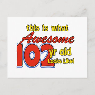 Postal Diseños de 102 años
