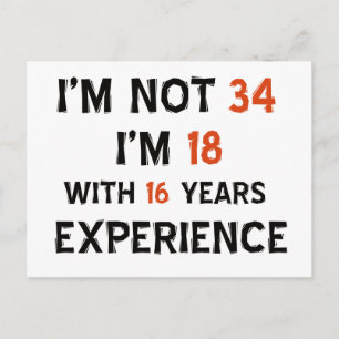 Postal Diseños de 34 años