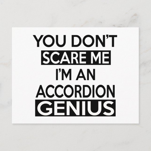 POSTAL DISEÑOS DE ACCORDION GENIUS (Anverso)