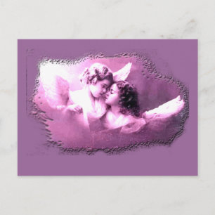 Postal Diseños de ángeles franceses vintage