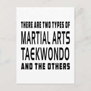 Postal Diseños de artes marciales de Taekwondo