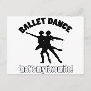 Postal Diseños de baile de ballet